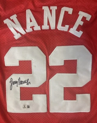 Larry Nance Sr. Camiseta autografada 1989 NBA All Star Beckett certificado de autenticidade Cleveland Cavaliers - Imagem 1 de 4