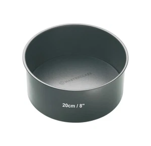 20CM 8 INCH PROFESSIONAL MASTER CLASS DEEP ROUND NON STICK LOOSE BASE CAKE TIN - Picture 1 of 7