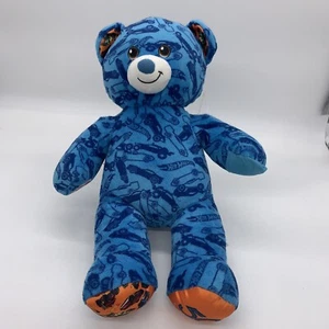 Hot Wheels 50th Anniversary EST 1968 Blue Build-A-Bear Plush 17" Stuffed Animal  - Picture 1 of 6