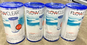 Pool Filters Flo Clear 58012E Replacement 4.2"x8" Cart Type III-A/C Lot 4 NEW - Picture 1 of 3