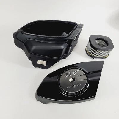 Harley Davidson 2024 Street Road Glide filtro de aire carcasa y filtro negro Foto 1 de 4