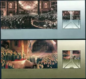 2001 Federal Parliament 1901 - 2001 Set Of 2 Mini Sheets Mint Never Hinged - Bild 1 von 1