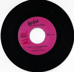 ELMORE JAMES early in the morning U.S. MODERN 45rpm_ re of SUPER rare BLUES - Picture 1 of 1