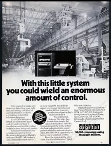 1976 DEC PDP-8 A PDP-8A computer photo Digital Equipment vintage print ad - Picture 1 of 7