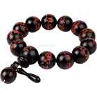 Nouveau bracelet beauté zen bois de pêche cadeaux chinois perles main prière bouddhisme 1 pièce