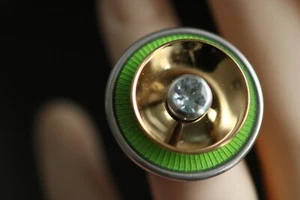 polierte Silberschale / 22kt hochwertig feingoldplattiert für Charlotte 21 / RD - Bild 1 von 7