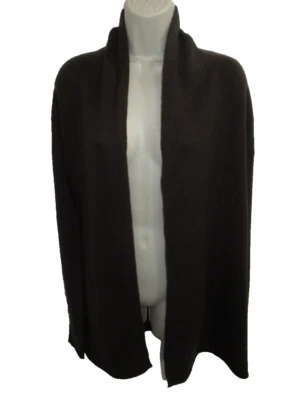 Sutton Studio 100% Cashmere Brown Open Front Cardigan Size M - Image 1 of 4
