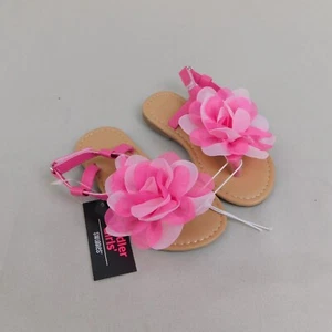 Swiggles Toddler Girl Ankle Strap Spring Flower Sandals - 9-10 Large #883 - Picture 1 of 7