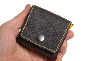 Hand Made black textured leather case for 3 x 120 films! Made in Melbourne. - Picture 1 of 8