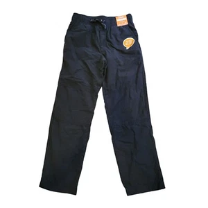 Gymboree Boys Gymster Jersey Lined Pants 8 Black Elastic Waist - Picture 1 of 8