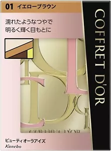 Kanebo COFFRET D'OR Beauty Aura Eyes 01 Yellow Brown 3.5 g Eyeshadow - Picture 1 of 10
