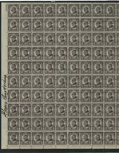 US Scott #612 nh og 2c Harding Memorial perf 10, signed by Florence Harding, pre - Picture 1 of 6