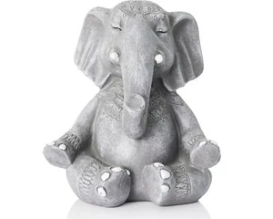Elephant Buddha Zen Statue Decor, 5.5 inch Elephant Statue Gifts for Women, Y... - Picture 1 of 6