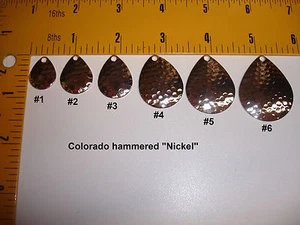 Colorado Klingen "glatt oder gehämmert", "Nickel oder Messing poliert" verschiedene Größen - Bild 1 von 8