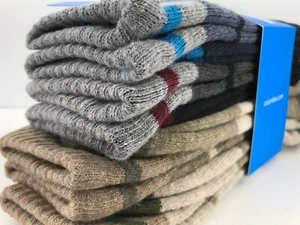 Men's COLUMBIA MultiColor 8% WOOL Cushioned Crew Socks, 4 Pair, $36 MSRP 🥾🌲 - Picture 1 of 12