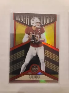 2023 Legacy Under Lights Insert Tanner McKee RC #UL-TMC Silver Parallel Eagles - Picture 1 of 2