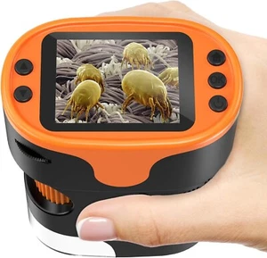 Handheld Microscope for Kids 4K 2.0" Screen Rechargeable Mini Pocket Digital ,,, - Picture 1 of 7