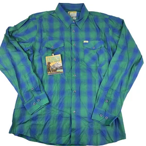 DIXXON Flanell ""Tahoe"" Herren 2XLT groß Langarm Bambus Druckknopf kariertes Shirt - Bild 1 von 6