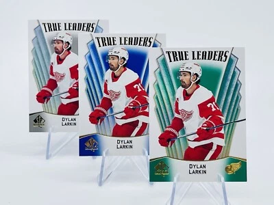 Dylan Larkin 3-Card Set 💎 2021-22 SP Authentic TL-16 True Leaders Detroit - Image 1 of 4