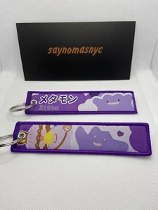 Lindo Kawaii Ditto Tipo Normal Pokémon Anime Llavero Jet Tag Cordón - Imagen 1 de 1