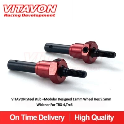Vitavon Steel stub +Modular Designed 12mm Wheel Hex 9.5mm Widener For TRX-4,Trx6 - Image 1 of 4