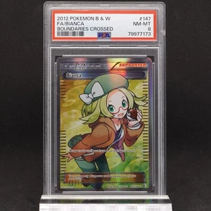 PSA 8 Bianca 147/149 B&W Boundaries Crossed Full Art Trainer Holo Graded Pokemon - Picture 1 of 3