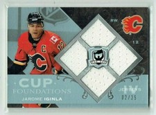 07-08 UD The Cup Foundations  Jarome Iginla  /25  Quad Jerseys  HOF