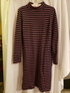 J Jill Kleid mittel gestreift marine mit rosa - Bild 1 von 4