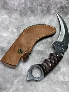 Custom Hand Made Carbon Steel Karambit Knvewith Sheath #1796 - Picture 1 of 8