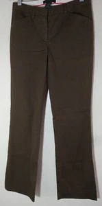 THE LIMITED MISSES TEENS SIZE 0 REGULAR  PANTS STRETCH DEEP OLIVE GREEN NWOT - Picture 1 of 8