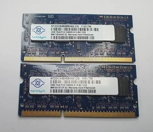 Nanya 4GB (2x2GB) PC3-10600 DDR3-1333 1.5V RAM Memory NT2GC64B88B0NS-CG - Picture 1 of 1