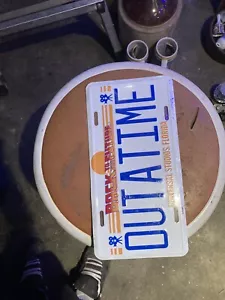 Back to the Future Delorean OUTATIME Replica Prop California License Plate - Picture 1 of 1