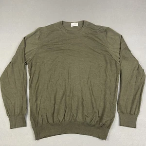 Gran Sasso Sweater Mens Extra Large Green Travel Wool Crew Neck Preppy Italy - Bild 1 von 8