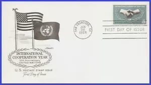 USA5 #1266 U/A ARTMASTER FDC Año de Cooperación Internacional - Imagen 1 de 1