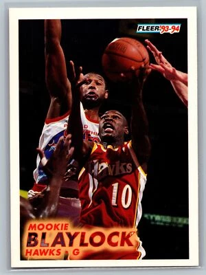 1993 Fleer #2 Mookie Blaylock  Basketball Atlanta Hawks - Image 1 of 2