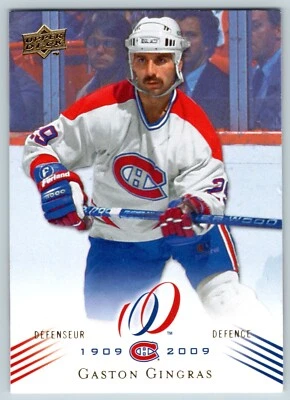 GASTON GINGRAS 2008-09 UPPER DECK MONTREAL CANADIENS CENTENNIAL NO 100     24381 - Image 1 of 2