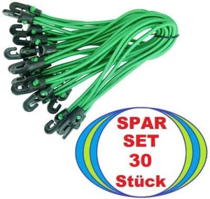 30 x Zelt Planen Spanner 18 cm GRÜN mit Haken Planenspanner Spann Gummi Spannfix - Bild 1 von 7