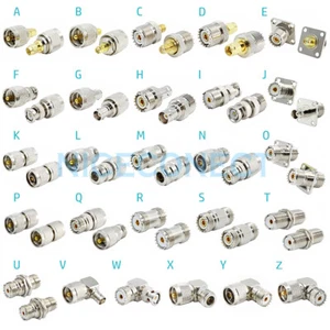 1x PL259 SO239 UHF a SMA BNC N UHF Macho Hembra Enchufe Jack Adaptador Conector Coaxial - Imagen 1 de 27