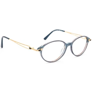 Silhouette Eyeglasses M 1496 /20 6021 Blue Marble&Gold Oval Austria 50[]19 130 - Picture 1 of 8
