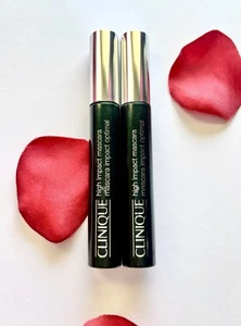 2x Clinique High Impact Mascara (01 Black) No Box Full Size - Picture 1 of 2