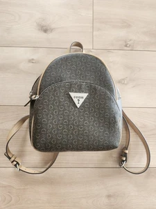 GUESS Mini Leather Backpack Brown Classic Large Size Purse Travel Handbag - Bild 1 von 17