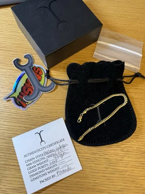 Pulsera Cubana Jacoje Miami 7,5 Pulgadas 4mm Oro Amarillo 14k (9,5g) Foto 1 de 3