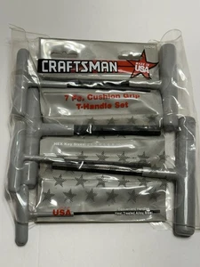 ☑️ Craftsman D9-46298 Cushion Grip 7pc T-Handle Metric Hex Key Set USA Made - Picture 1 of 3