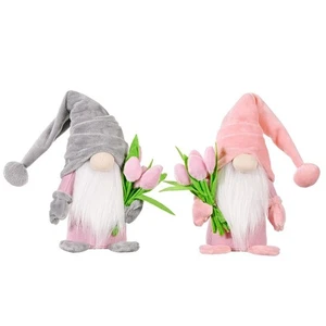2 Pcs Plush Gnome Dolls Fall Decoration for Seasonal For Holiday Home Display - Picture 1 of 12