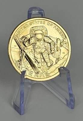 2025-P Texas Innovation Dollar DDO Doubling Errors NASA Astronaut Spacewalk - Image 1 of 4