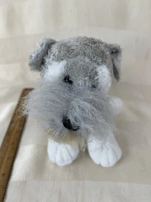 Ganz SCHNAUZER Webkinz Dog 9” Grey Plush Stuffed Realistic Animal NO CODE - Image 1 of 4