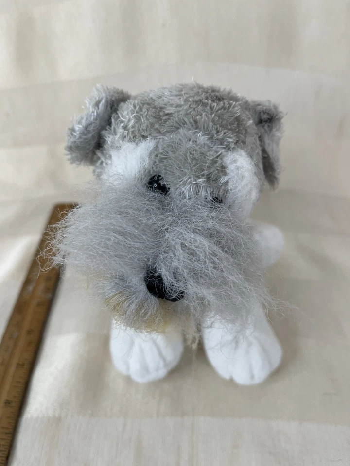 Ganz SCHNAUZER Webkinz Dog 9” Grey Plush Stuffed Realistic Animal NO CODE - Image 1 of 4