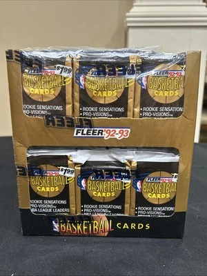 Fleer Series 1 1992-93 Jumbo Box sellado de fábrica 24 paquetes de violonchelo Foto 1 de 4