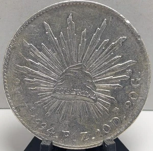 1894 Zs FZ 8 Reales Republica Mexicana vz/au - Bild 1 von 2