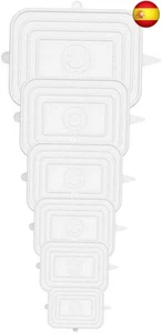 YOUYIKE® Rectangular Tapas de Silicona Elásticas, 6 Diferentes Tamaños Tapas de - Imagen 1 de 7